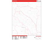 Coon Rapids Wall Map Zip Code Red Line Style 2022